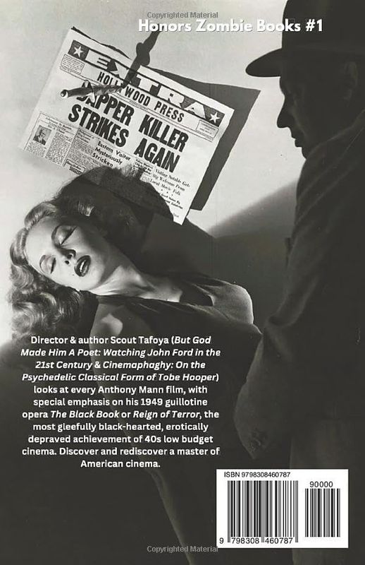 SIGNED The Black Book: An Anthony Mann Reader by Scout Tafoya (Paperback, NEW)