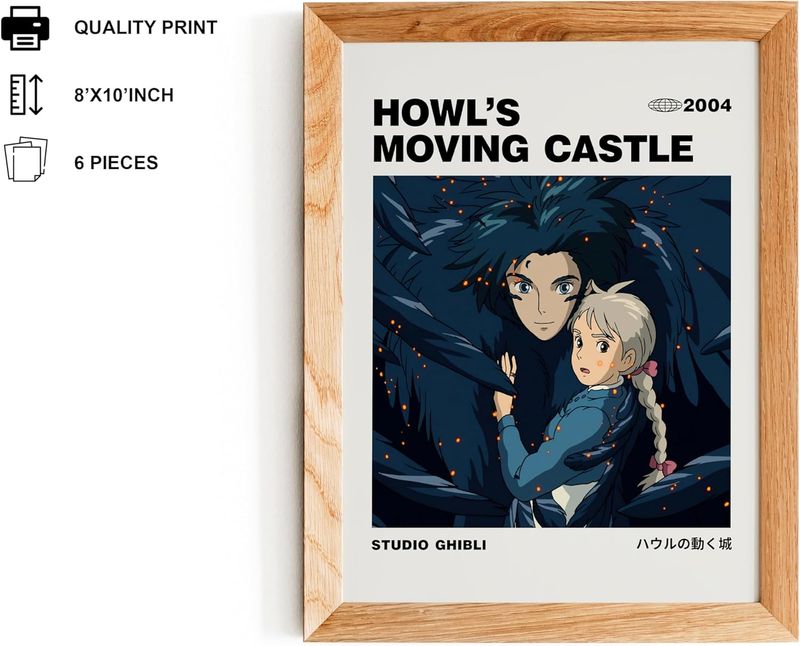 Studio Ghibli Anime Posters  (Hayao Miyazaki) by Ouroboros Art &amp; Design (UNFRAMED)