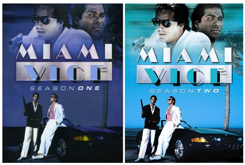 Miami Vice Seasons 1 &amp; 2 Box Set (DVD, USED)