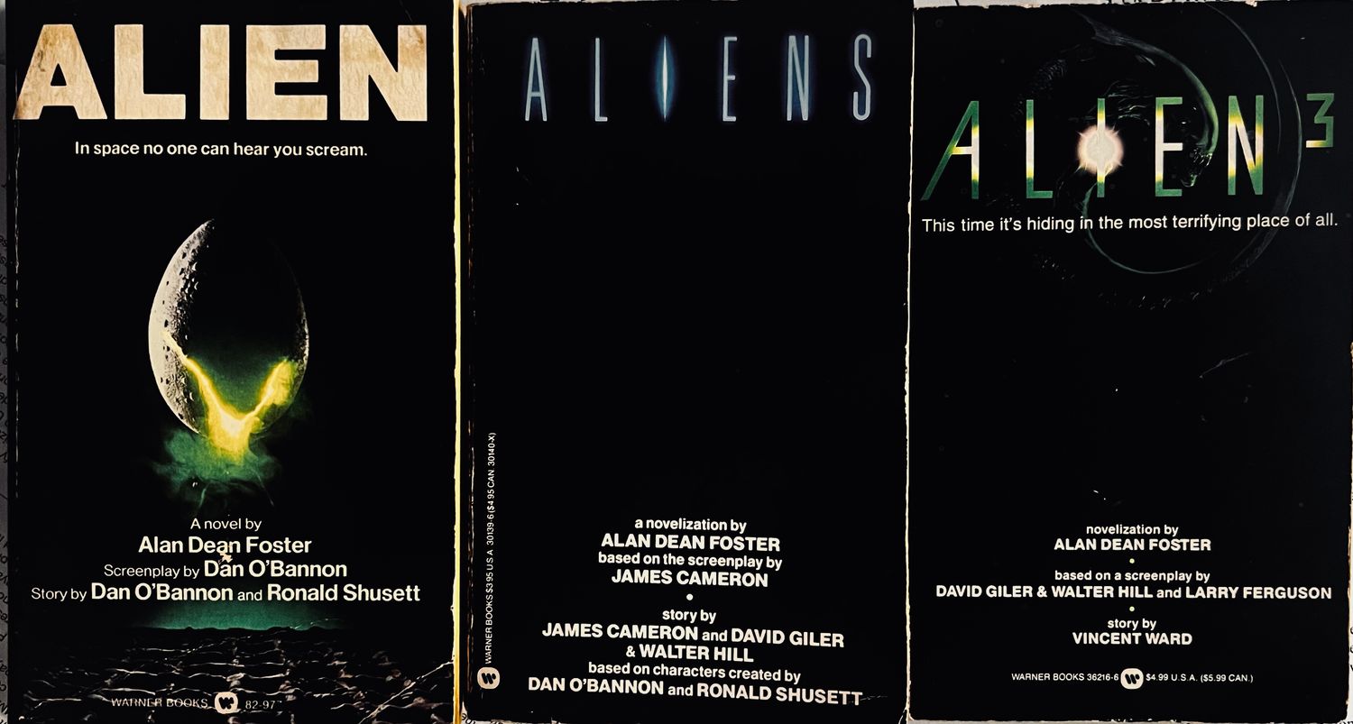 The Alien Novelizations Set: Alien, Aliens, Alien³, by Alan Dean Foster (Paperback, USED)