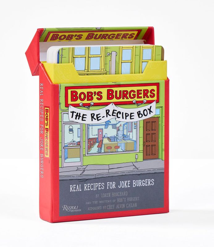 Bob's Burgers (TM) The Re-Recipe Box: Real Recipes for Joke Burgers by Loren Bouchard and Alvin Cailan (Box Set, NEW)