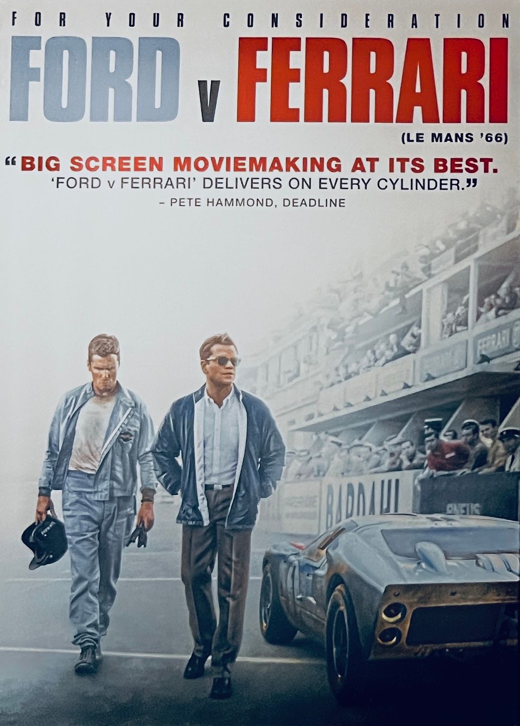 Ford vs. Ferrari: (DVD, NEW)
