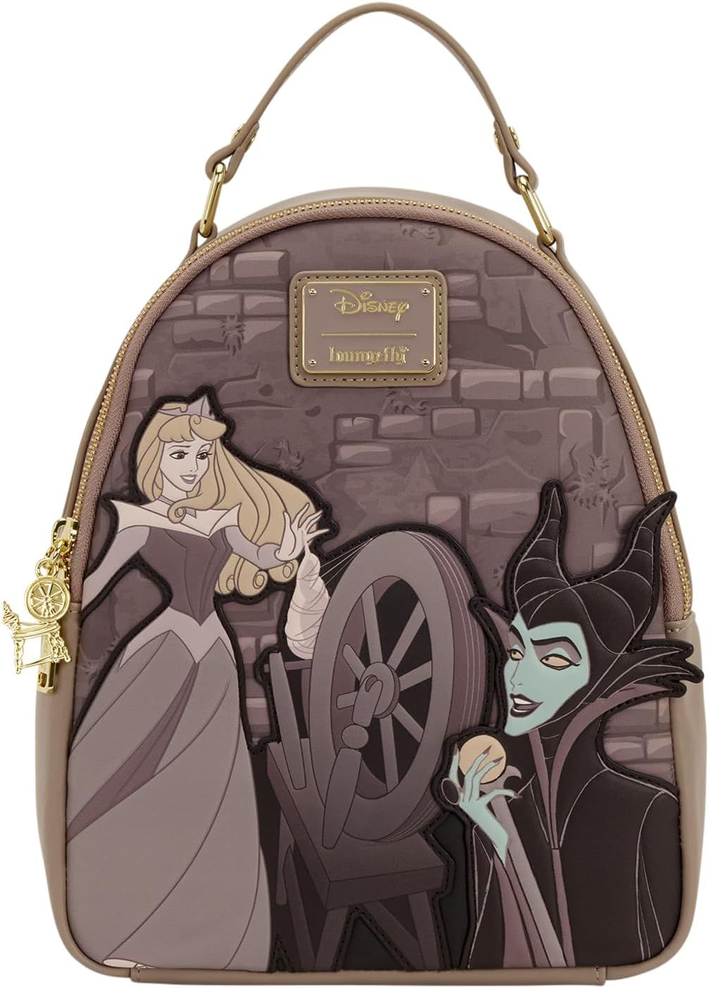 Disney Sleeping Beauty Spinning Wheel Mini Backpack (Backpack, NEW)