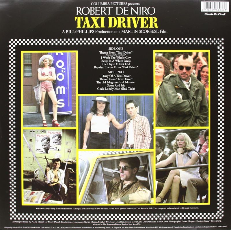Taxi Driver Original Motion Picture Soundtrack (Vinyl, NEW)