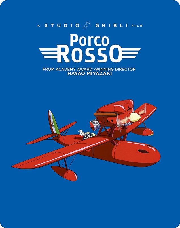 STUDIO GHIBLI Porco Rosso- Limited Edition Steelbook (Blu-ray + DV, NEW)
