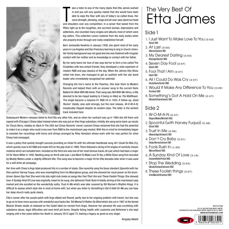 The Very Best of Etta James (Vinyl, NEW)