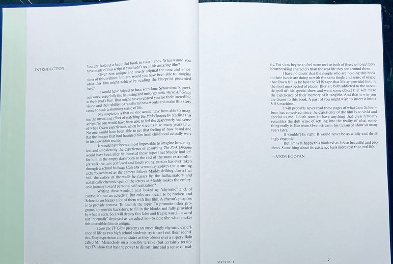 A24 Limited Edition I Saw the TV Glow Screenplay Book by Jane Schoenbrun (Hardcover, NEW)