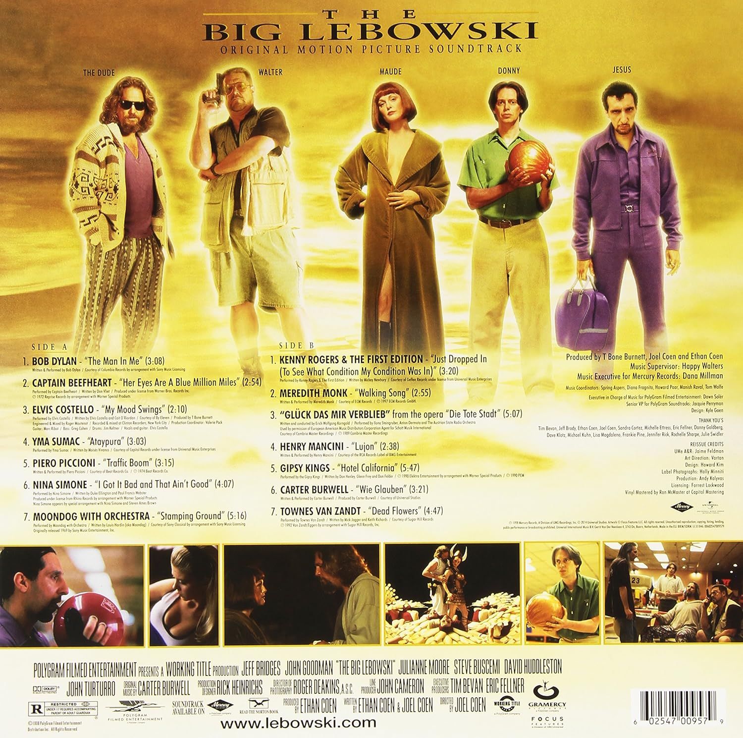 The Big Lebowski Original Motion Picture Soundtrack (Vinyl, NEW)