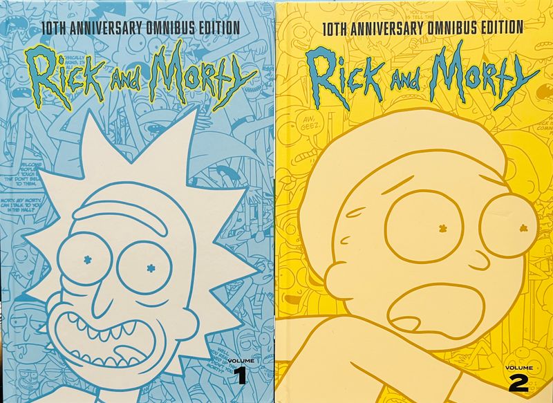 Rick and Morty 10th Anniversary Omnibus Vols 1 &amp; 2 Set (Hardcover, NEW)