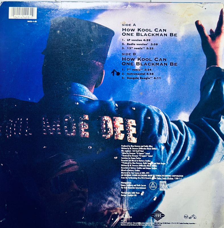 How Kool Can One Blackman Be? by Kool Moe Dee LP/12” Single Jive (NM) White Label (Vinyl, USED)