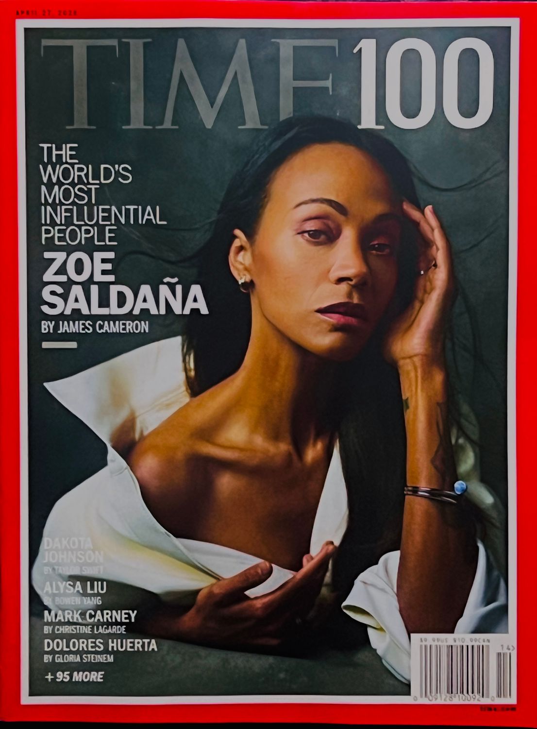 TIME Magazine — Time 100 2026 (Saldana Cover)