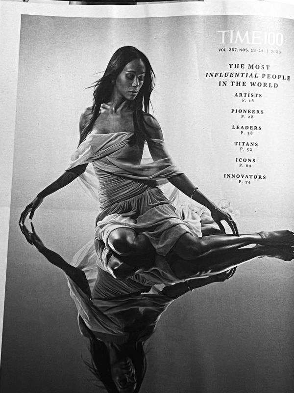 TIME Magazine — Time 100 2026 (Saldana Cover)