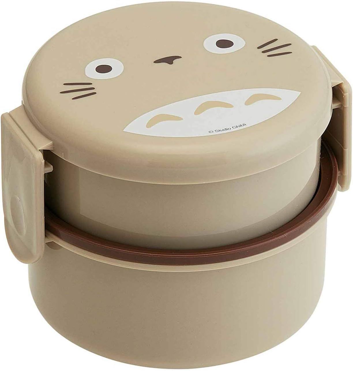 My Neighbor Totoro Studio Ghibli 2 Tier Round Bento Lunch Box with Fork 17oz (Bento, NEW)
