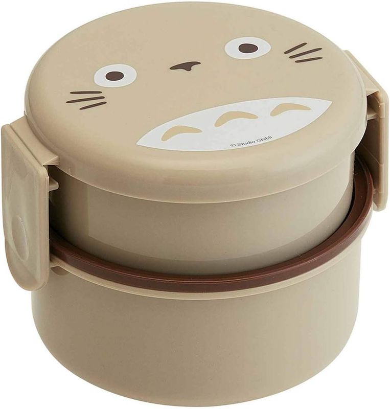 My Neighbor Totoro Studio Ghibli 2 Tier Round Bento Lunch Box with Fork 17oz (Bento, NEW) My Neighbor Totoro Studio Ghibli 2 Tier Round Bento Lunch Box with Fork 17oz (Bento, NEW)