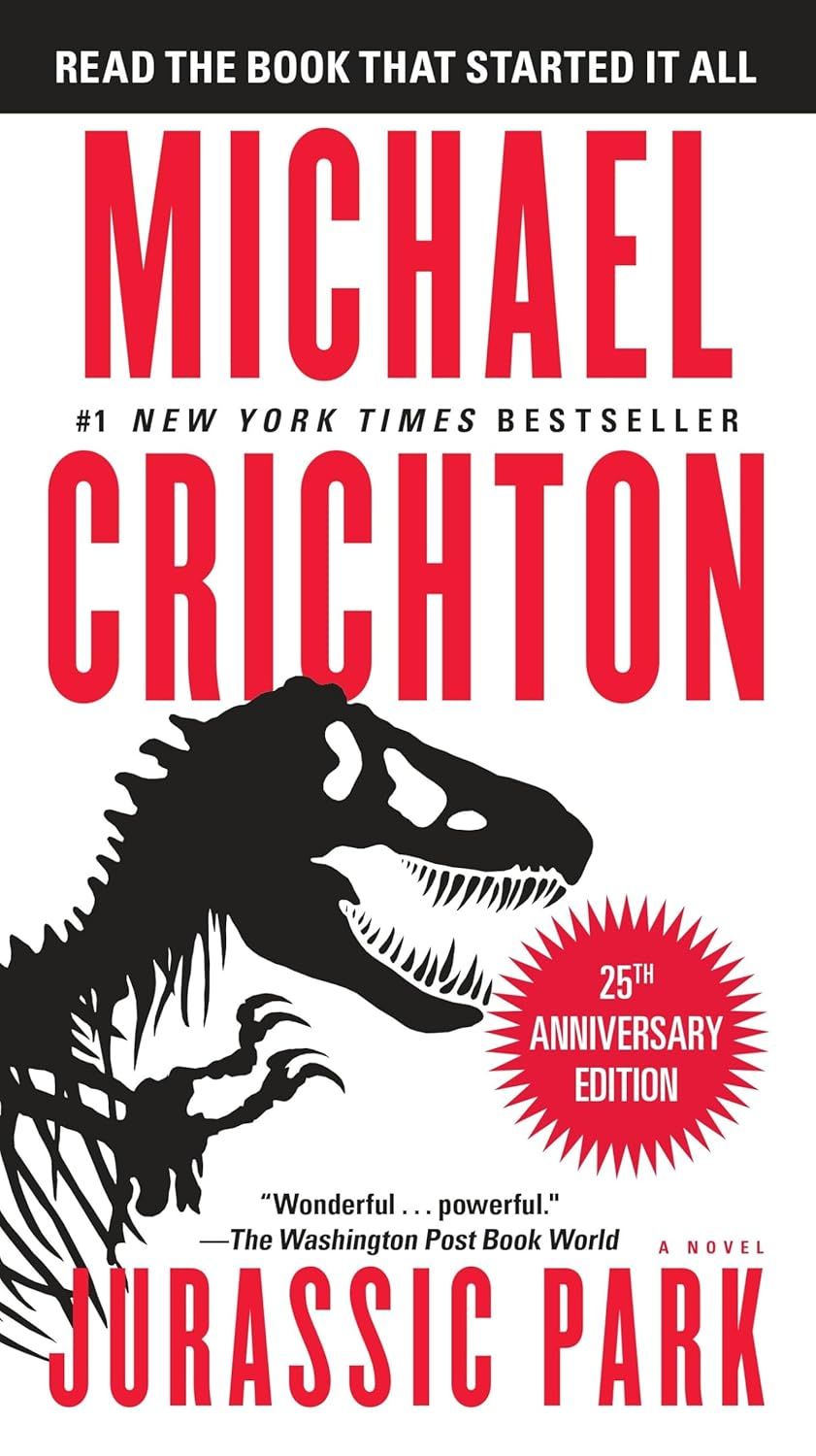 Jurassic Park by Michael Crichton (Paperback, USED)