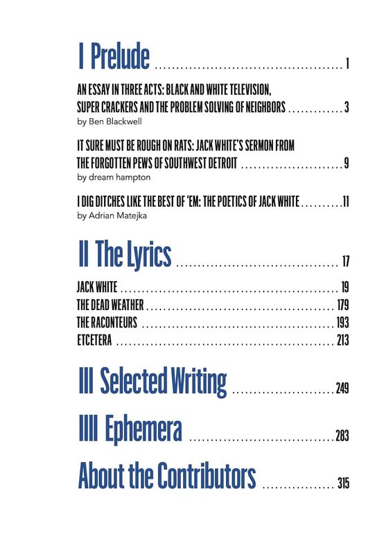 Jack White Complete Lyrics and Collected Writings (Hardcover, NEW)
