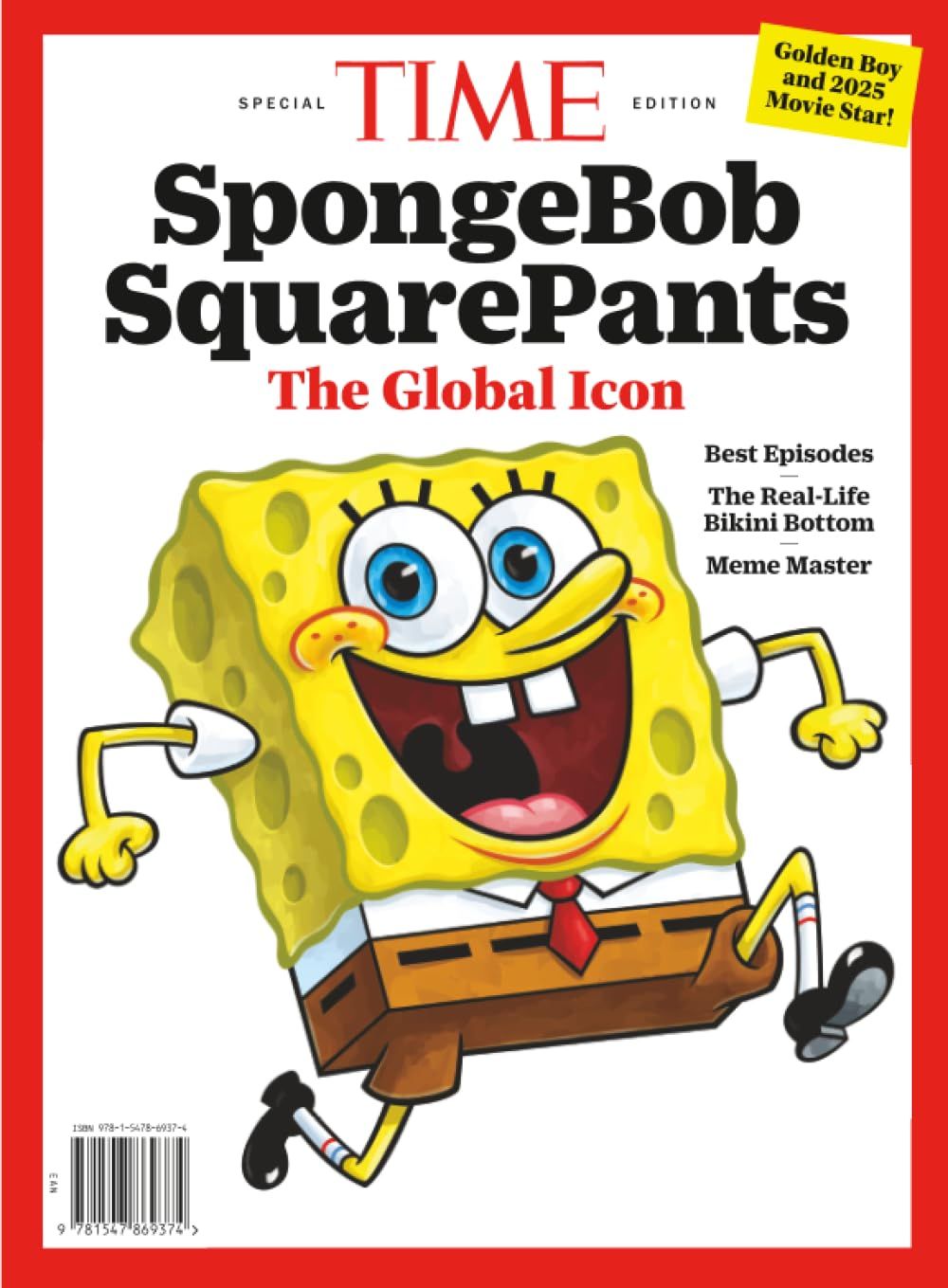 TIME MAGAZINE Special Edition: SpongeBob Squarepants: The Global Icon 2026 (Magazine, NEW)(