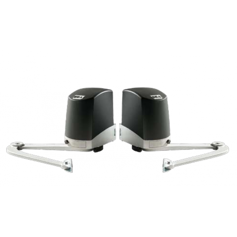 Kit per cancelli a battente con fine corsa n.  01  operatori elettromeccanici FLIPPER 24 V. + accessori