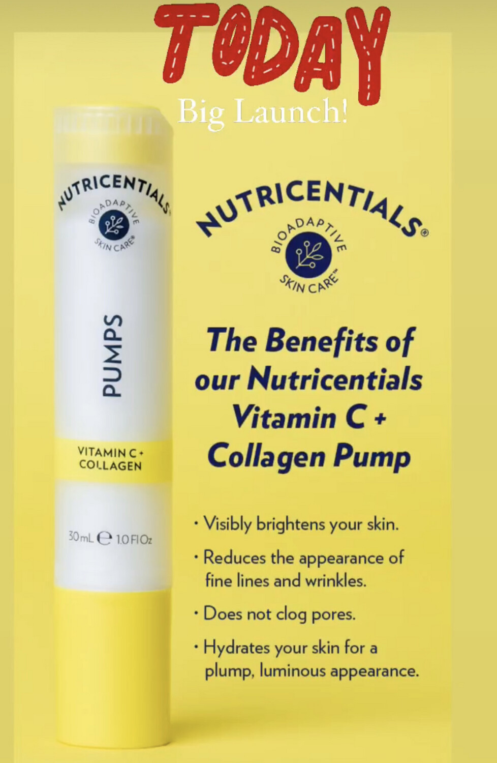 Vitamin C + collagen pump