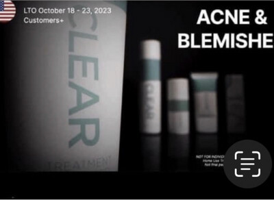 Clear Acne skincare line preview