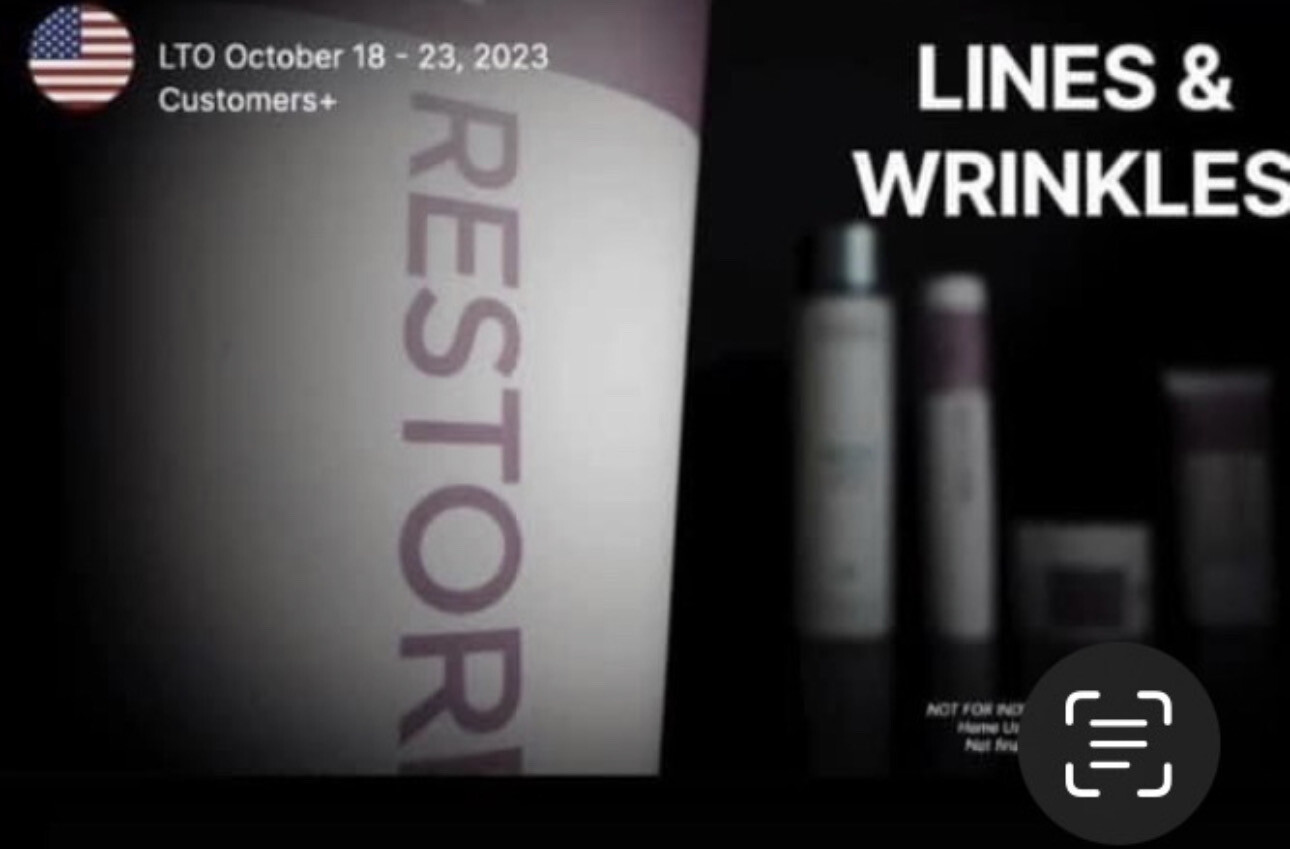 RESTORE Antiaging skincare line preview