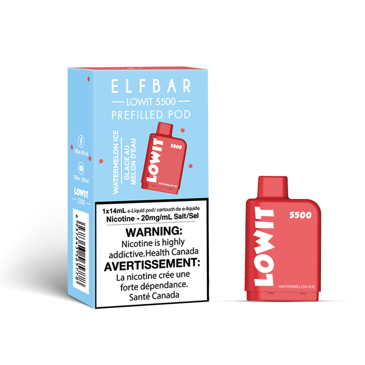 ELFBAR - LOW IT WATERMELON ICE 5500