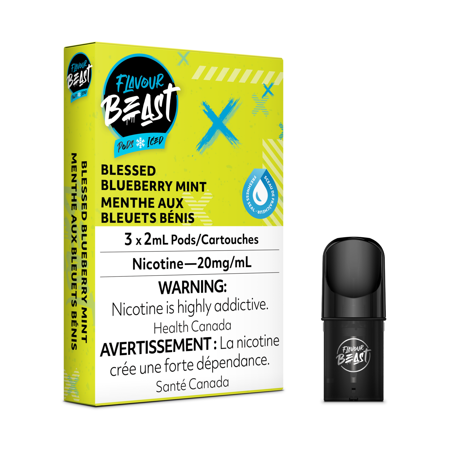 FLAVOUR BEAST PODS- BLESSED BLUEBERRY MINT