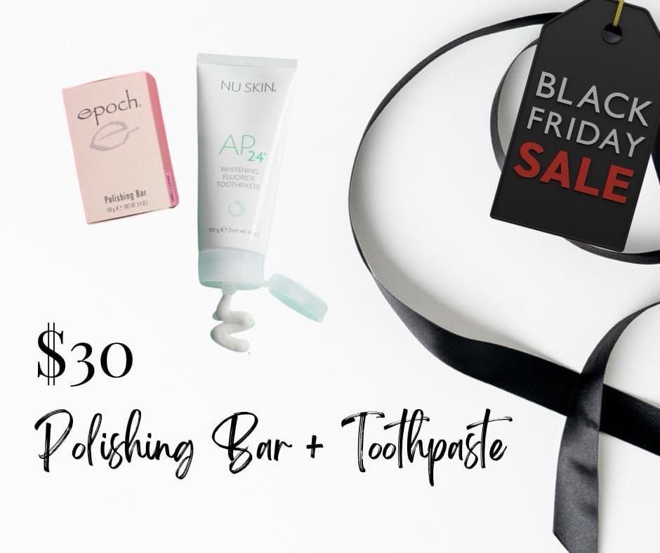 Polishing bar/whitening toothpaste 