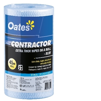 W- CLR-090-B C/TRACT X/THK WIPES ROLL BLUE