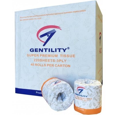 P- AC-3220 Gentility Toilet Roll 3Ply