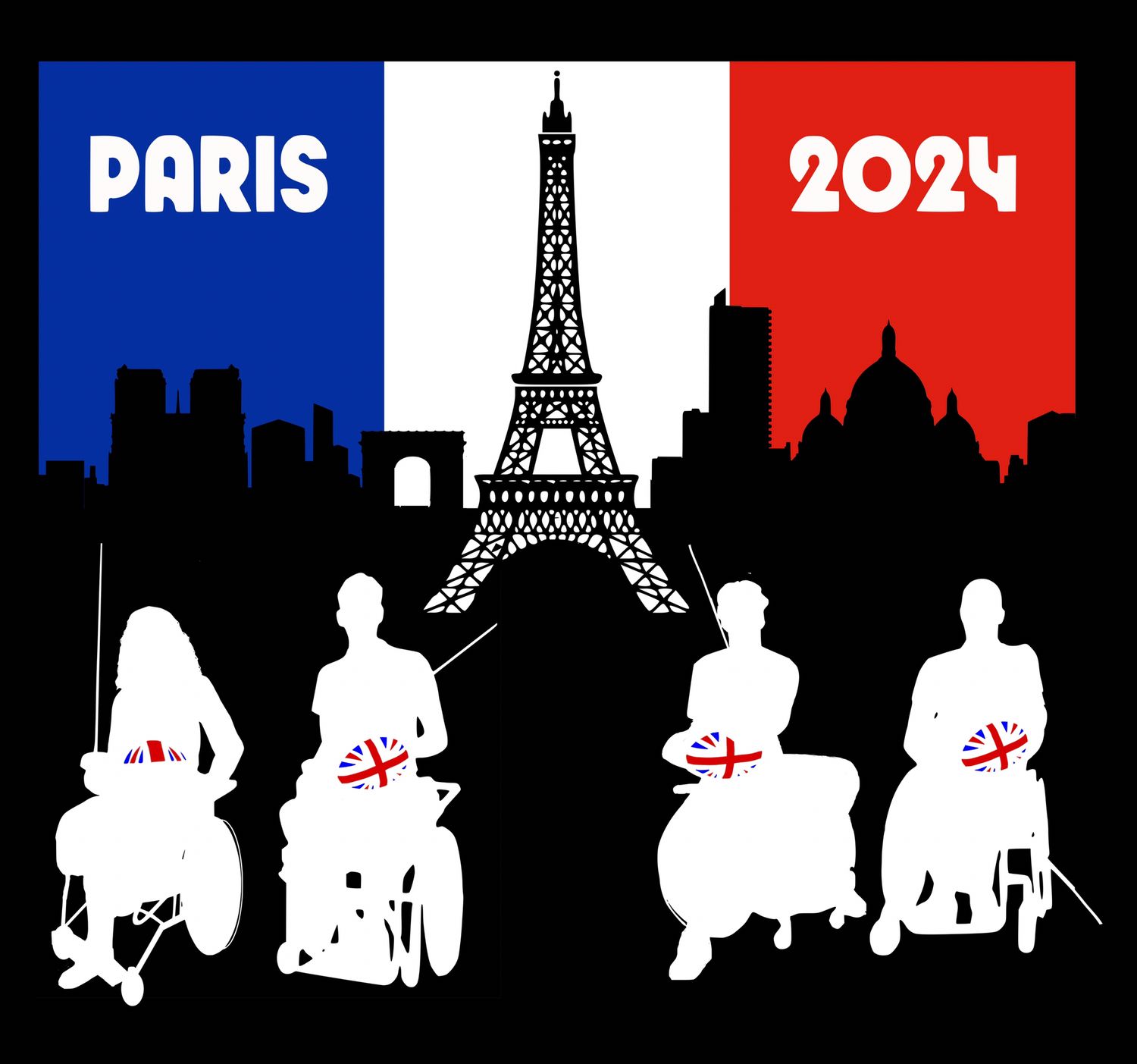 Paris 2024 -  Paralympic Fencing Squad Supporters Tee