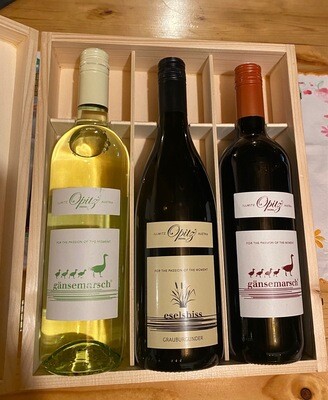 Exklusives Geschenkeset aus 3 Flaschen Wein
