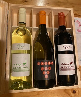 Exklusives Geschenkeset aus 3 Flaschen Wein