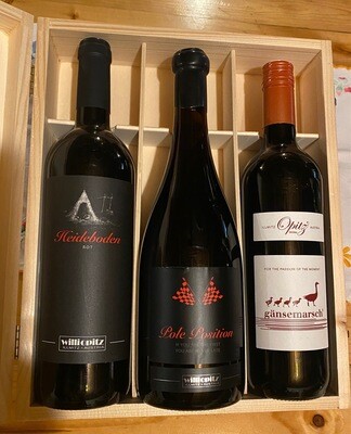 Exklusives Rotweinset aus 3 Flaschen Wein