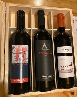 Exklusives Rotweinset aus 3 Flaschen Wein