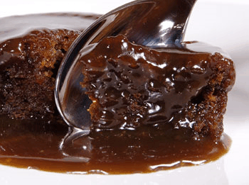 Sticky Toffee Pudding mit Meersalz Karamell