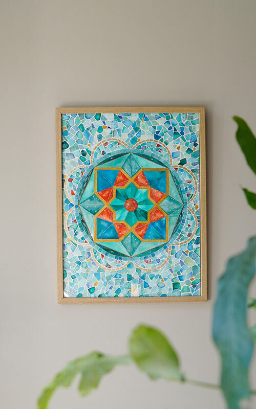 Mozaïek Mandala A3