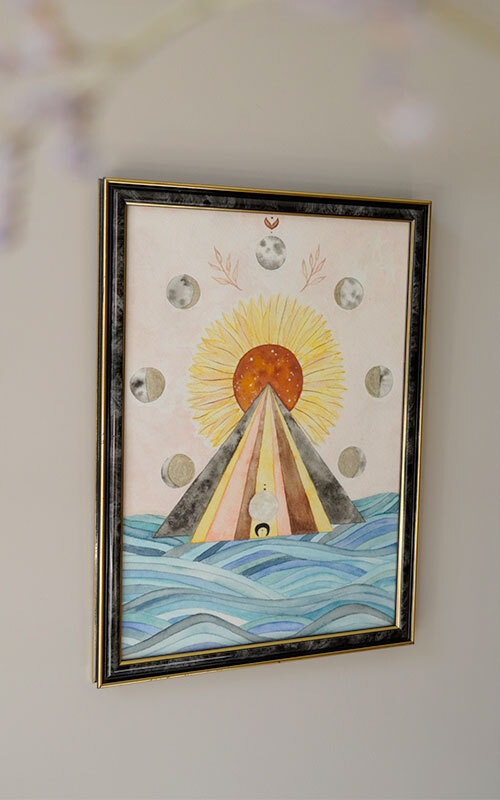 Sunflower Light Framed