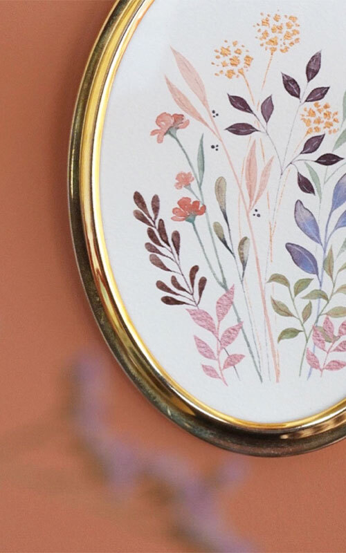 Spring Bouquet Framed