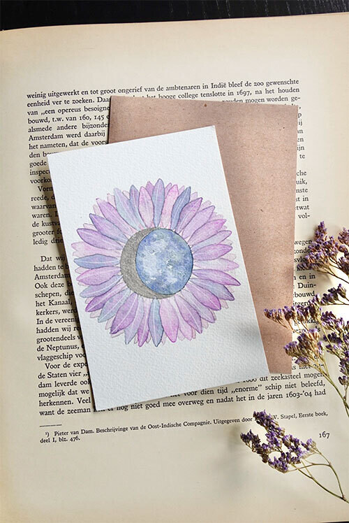 Postkaart Sunflower