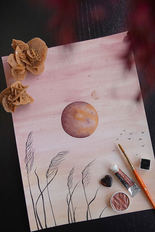 Rosy Sunset - A4