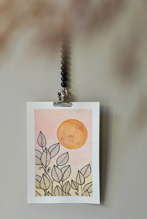 Sunset Leaf- A5