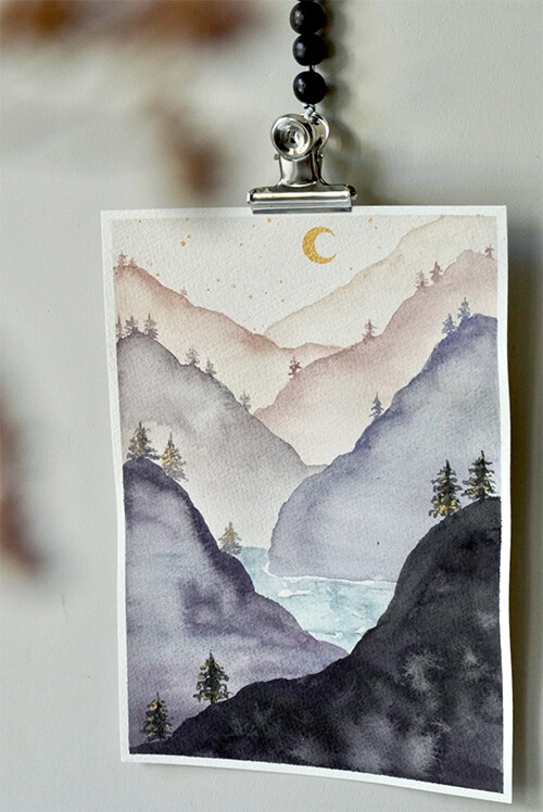 Misty Mountain Lake - A5
