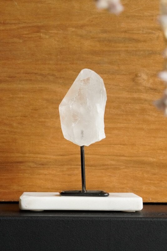Bergkristal op standaard/pin