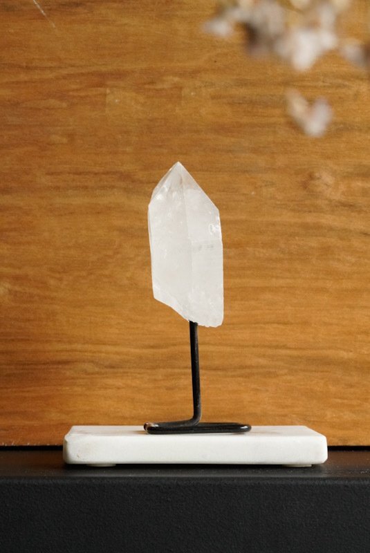 Bergkristal op standaard/pin