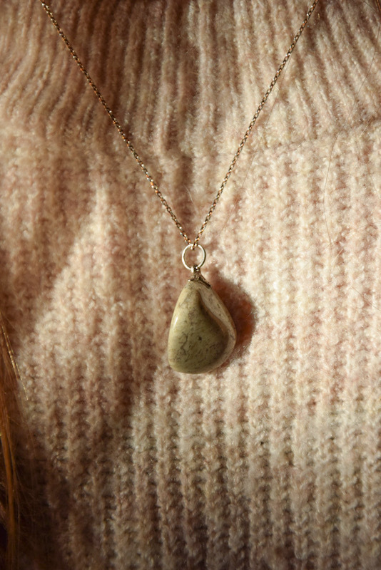 Landschap Jaspis kettinghanger