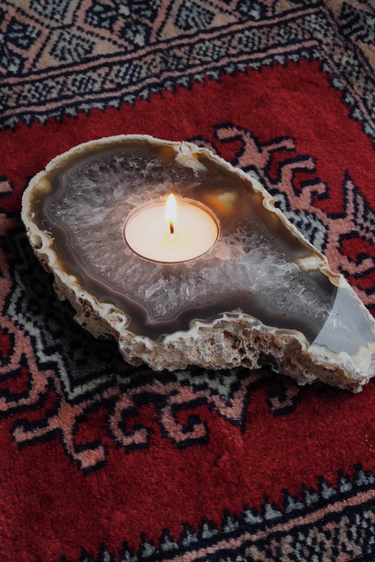 Agaat Theelicht Slice