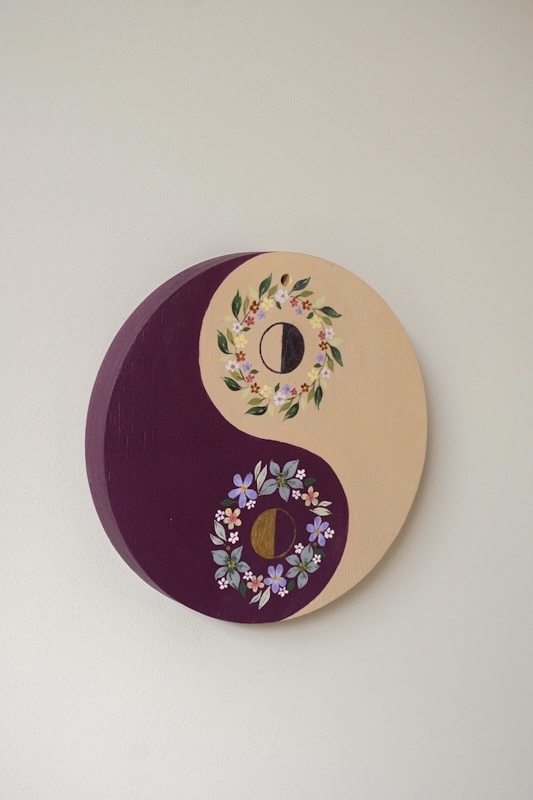 Yin Yang Wreath wanddecoratie