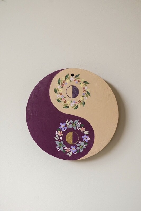 Yin Yang Wreath wanddecoratie