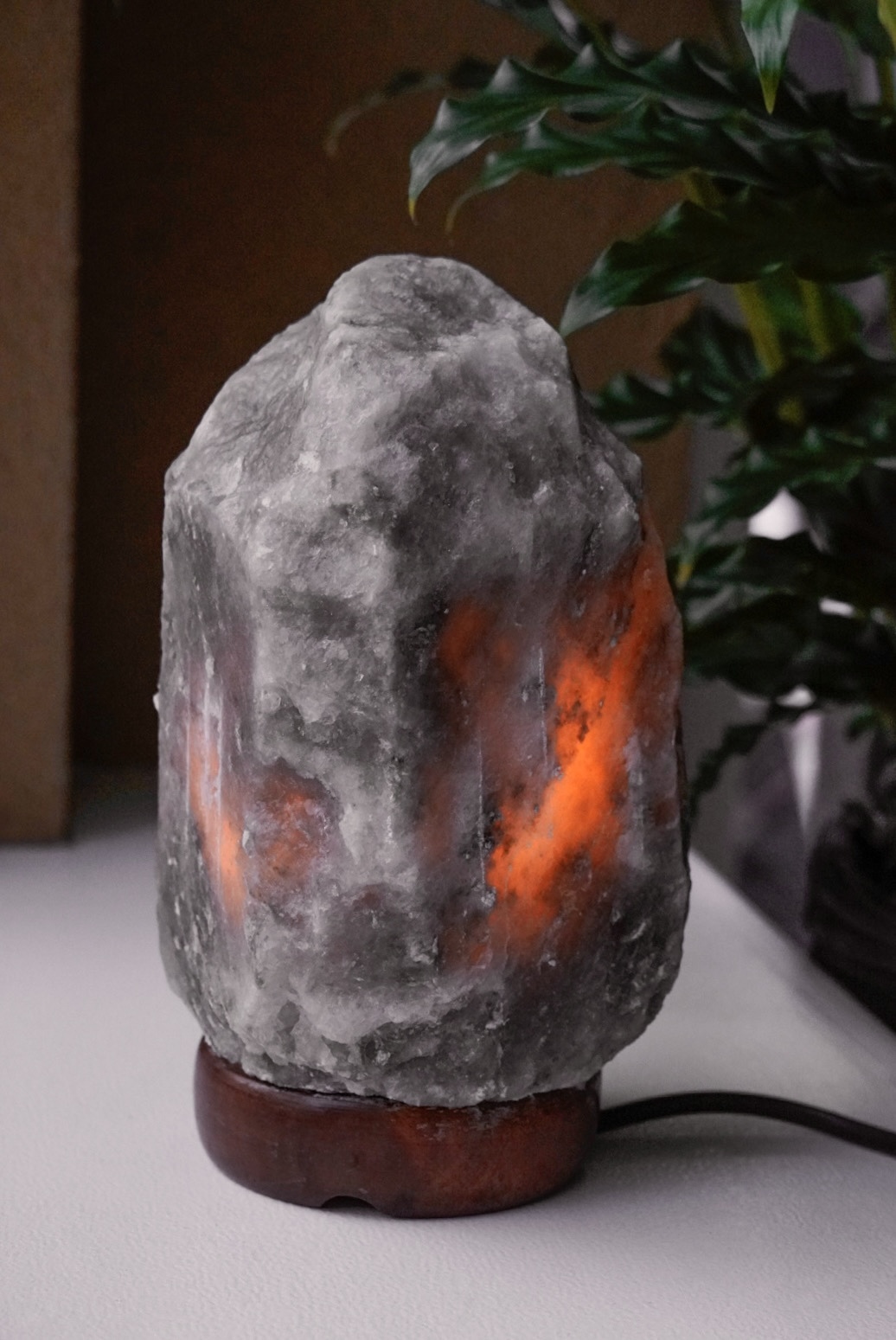 Himalaya Zoutlamp grijs